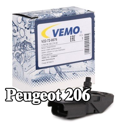 VEMO مستشعر ضغط الهواء, تعديل الارتفاع مشعب السحب, جودة أصلية — Peugeot 206