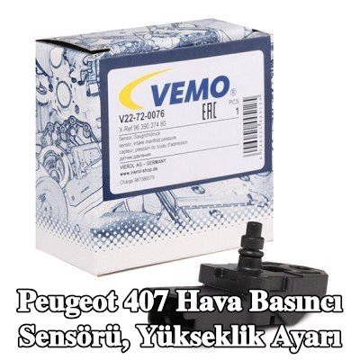 VEMO Hava Basıncı Sensörü, yükseklik ayarı Emme Manifoldu, Orijinal Kalite — Peugeot 407