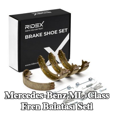 RIDEX Arka aks fren pabucu seti, 183mm, Fotoğraf, tedarik kapsamına uygundur, sabitleme/montaj malzemesi ile, fren balataları ile, sabitleme malzemesi ile — 2002 Mercedes-Benz ML-Class