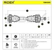 RIDEX Sol arka aks tahrik mili, Arka Aks Sağ, 637mm — Mercedes-Benz 190 (5)