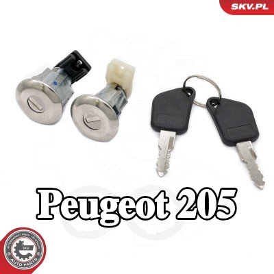ESEN SKV مجموعة أقفال، نظام القفل — Peugeot 205