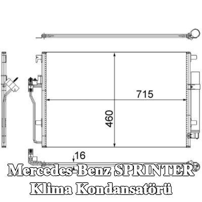MAHLE Kurutuculu klima kondansatörü — 2008 Mercedes-Benz Sprinter
