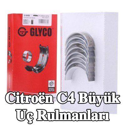 GLYCO Bronz kaplı çelik sırtlı büyük uç rulmanları — 2012 Citroën C4