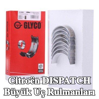 GLYCO Bronz kaplı çelik sırtlı büyük uç rulmanları — 2012 Citroën Dispatch