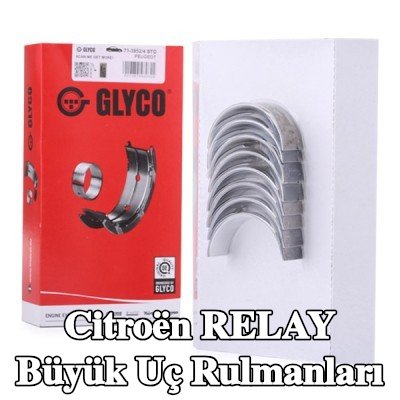 GLYCO Bronz kaplı çelik sırtlı büyük uç rulmanları — 2003 Citroën Relay