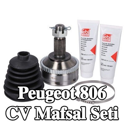 FEBI BILSTEIN Somunlu CV mafsal kiti, gres ile — Peugeot 806