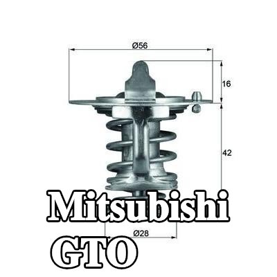 MAHLE ثرموستات 76°C, 56mm, 28mm, مع حشية/مانع تسرب — Mitsubishi Gto