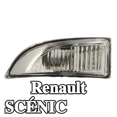 BLIC مؤشر جانبي يسار, شفاف تمامًا, بدون حامل لمبة — 2008 Renault Scénic
