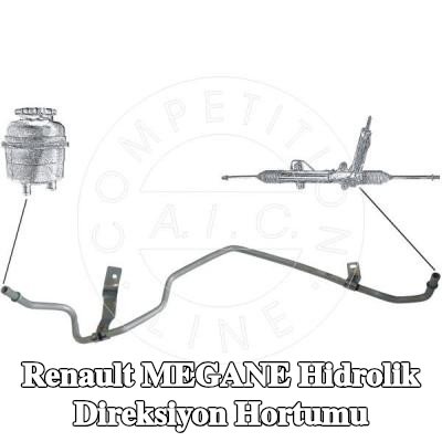 AIC Direksiyon dişlisinden sıvı haznesine giden hidrolik direksiyon hortumu — Renault Megane