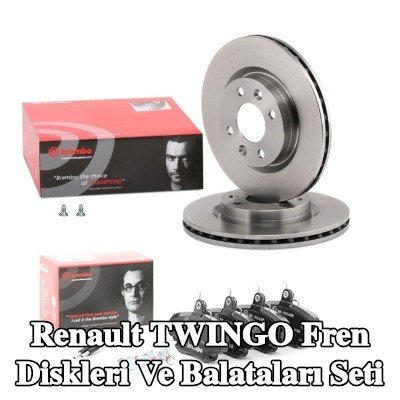 BREMBO Fren diskleri ve balataları seti Prime, içten havalandırmalı — 2012 Renault Twingo
