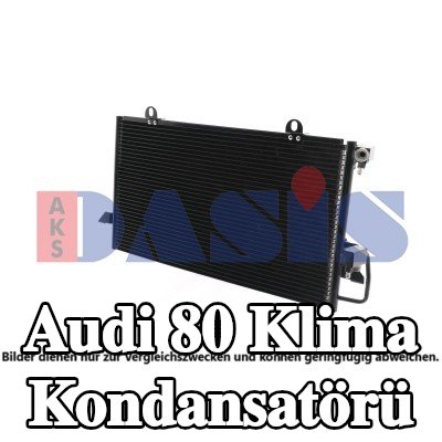 AKS DASIS Kurutucusuz klima kondansatörü — 1990 Audi 80