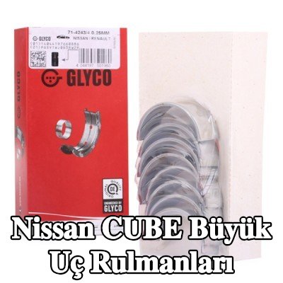 GLYCO Çelik sırtlı, sinterle birleştirilmiş bronz büyük uç yatakları — Nissan Cube