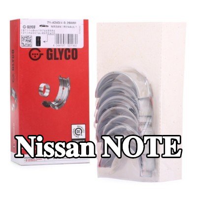 GLYCO محامل الطرف الكبير ذات ظهر فولاذي مع برونز مدمج بالتلبيد — Nissan Note