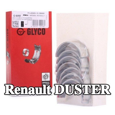 GLYCO محامل الطرف الكبير ذات ظهر فولاذي مع برونز مدمج بالتلبيد — Renault Duster