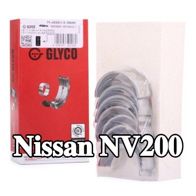 GLYCO محامل الطرف الكبير ذات ظهر فولاذي مع برونز مدمج بالتلبيد — Nissan Nv200