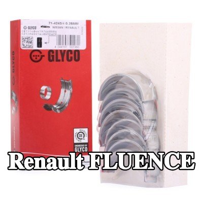 GLYCO محامل الطرف الكبير ذات ظهر فولاذي مع برونز مدمج بالتلبيد — Renault Fluence