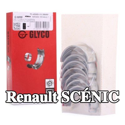 GLYCO محامل الطرف الكبير ذات ظهر فولاذي مع برونز مدمج بالتلبيد — 2017 Renault Scénic