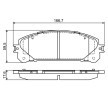 BOSCH Fren balatası seti 17, 5mm, gıcırtı önleyici plaka ile, aksesuarlarla — Lexus Rx (7)