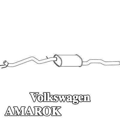 VEGAZ كاتم الصوت الأوسط — Volkswagen Amarok
