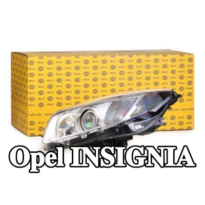 HELLA المصباح الأمامي الأيسر, D1S, H11, PY21W, مع لمبات, بدون ثقل, بدون مصباح تفريغ متوهج — Opel Insignia