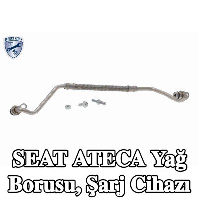 VAICO Yağ borusu, şarj cihazı Egzoz Turboşarj, montaj kiti ile — SEAT Ateca
