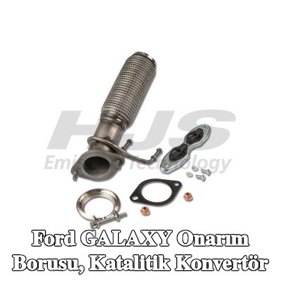 HJS Onarım borusu, katalitik konvertör Çıkış, sabitleme malzemesi ile — Ford Galaxy