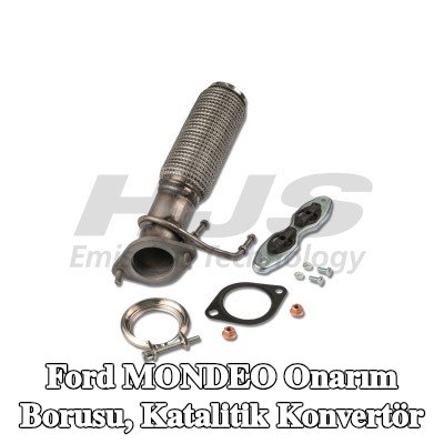 HJS Onarım borusu, katalitik konvertör Çıkış, sabitleme malzemesi ile — Ford Mondeo