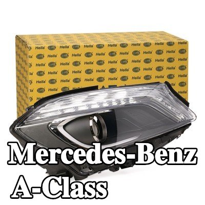HELLA المصباح الأيمن, D1S, D1S/H7, H7, LED, مع مصباح تفريغ متوهج, مع محرك لتسوية المصابيح الأمامية, بدون ثقل, بدون وحدة تحكم LED لمصابيح التشغيل النهاري/مصابيح الموقف, بدون وحدة تحكم LED لمؤشرات الاتجاه, بدون لمبة — 2012 Mercedes-Benz A-Class