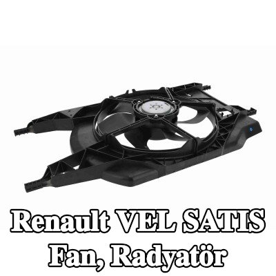 VEMO Fan, radyatör 380mm, radyatör fan kapağı — Renault Vel Satis