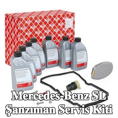 FEBI BILSTEIN Conta/sızdırmazlık elemanlı şanzıman servis kiti, kilitleme pimli, fiş ile, cıvata/vida ile, conta halkası ile — 2000 Mercedes-Benz Sl