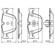 BOSCH Fren balatası seti 16, 8mm, gıcırtı önleyici plaka ile, montaj kılavuzu ile, piston klipsli — 2012 BMW 7 Series (9)
