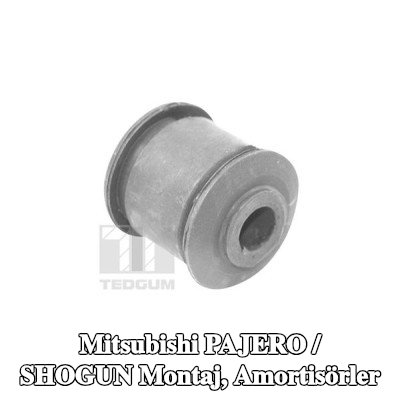 TEDGUM Montaj, amortisörler Arka Aks Alt — Mitsubishi Pajero / Shogun