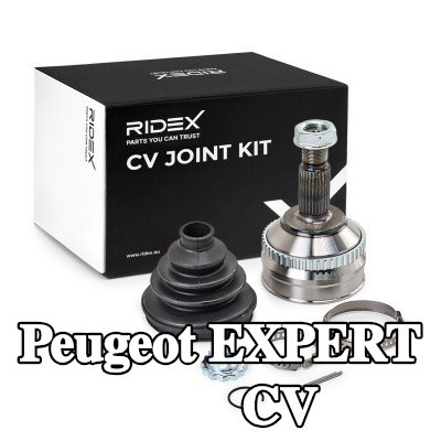 RIDEX طقم مفصل CV الخارجي, مع حامل مطاطي — 1997 Peugeot Expert