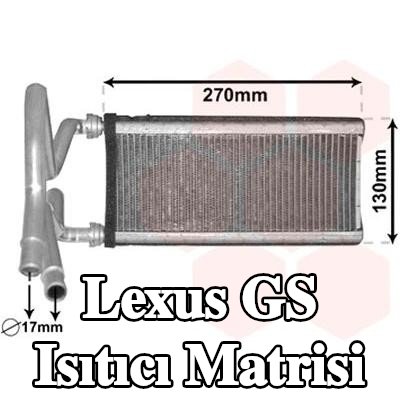 VAN WEZEL Isıtıcı matrisi — Lexus Gs