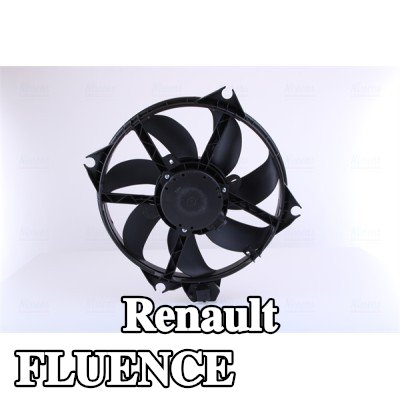 NISSENS مروحة, المبرد 400mm, بدون غطاء مروحة المبرد, بدون مقاوم, بدون وحدة التحكم — 2012 Renault Fluence
