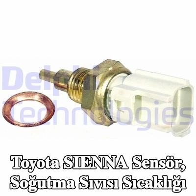 DELPHI Sensör, soğutma suyu sıcaklığı M12x1.5 — Toyota Sienna