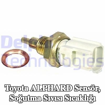 DELPHI Sensör, soğutma suyu sıcaklığı M12x1.5 — Toyota Alphard