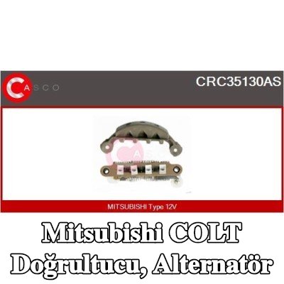 CASCO Doğrultucu, alternatör — 1992 Mitsubishi Colt