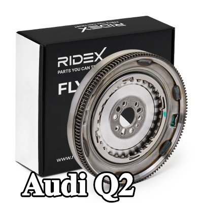 RIDEX حذافة 129, حذافة ثنائية الكتلة بدون لوحة التحكم في الاحتكاك, مع مجموعة براغي, بدون محمل توجيهي — Audi Q2