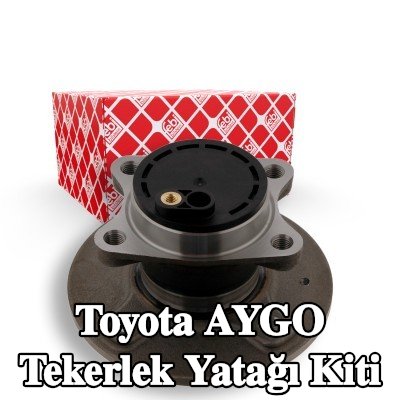 FEBI BILSTEIN Tekerlek yatağı kiti Arka Aks Sol, Arka Aks Sağ, Tekerlek göbeğine entegre tekerlek yatağı, ABS sensör halkalı, entegre manyetik sensör halkalı — Toyota Aygo