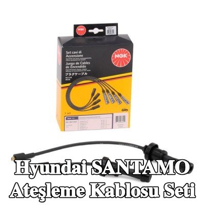 NGK Ateşleme kablo seti siyah — Hyundai Santamo