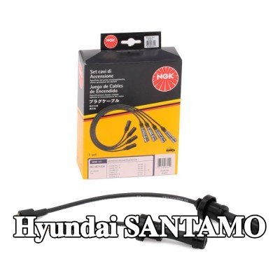 NGK مجموعة أسلاك الإشعال سوداء — Hyundai Santamo