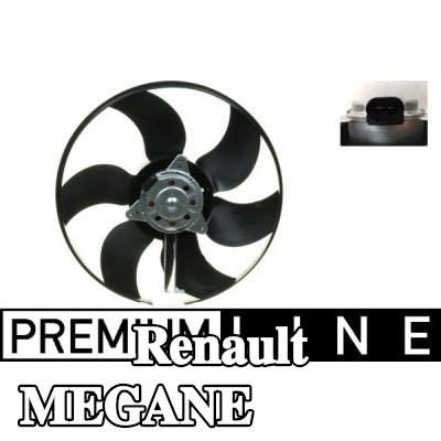 MAHLE مروحة, المبرد 380mm, بدون غطاء مروحة المبرد — 2012 Renault Megane