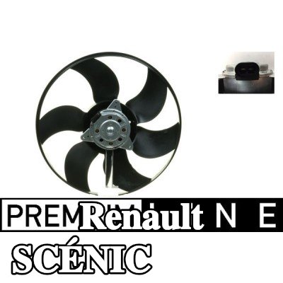 MAHLE مروحة, المبرد 380mm, بدون غطاء مروحة المبرد — 2002 Renault Scénic