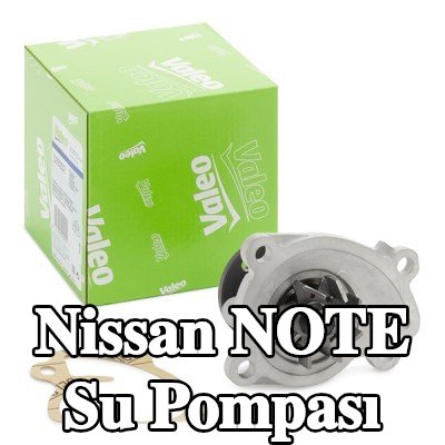 VALEO Kapaksız su pompası, conta/sızdırmazlık elemanları ile — Nissan Note