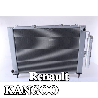 NISSENS وحدة التبريد بدون غطاء, بدون خزان التمدد, بدون منظم الحرارة — Renault Kangoo