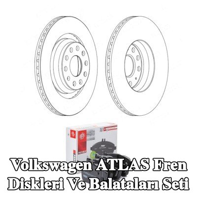FERODO Fren diskleri ve balataları seti PREMIER Coat+ disk, Havalandırmalı — Volkswagen Atlas