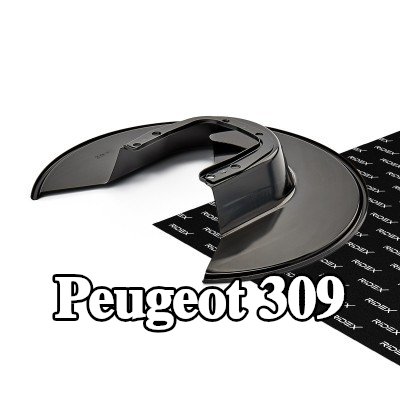 RIDEX لوحة دعم قرص الفرامل للمحور الخلفي الأيسر, المحور الخلفي الأيمن — Peugeot 309