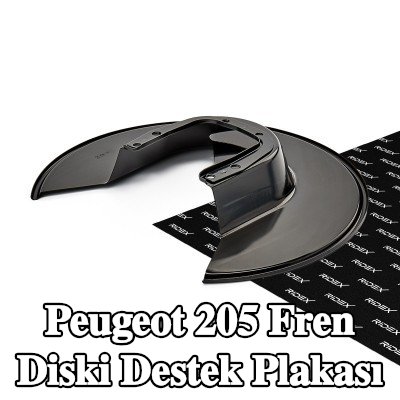 RIDEX Fren diski destek plakası Arka Aks Sol, Arka Aks Sağ — Peugeot 205