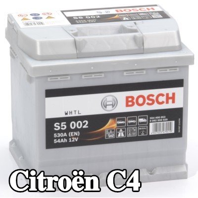 BOSCH بطارية S5, 002 — 2004 Citroën C4